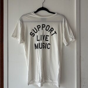 Original Retro Brand White 'Support Live Music' Tee
